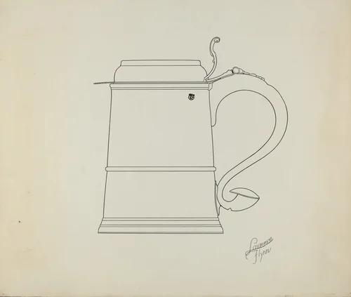 Silver Tankard by Lawrence Flynn, index of american design, 1938
