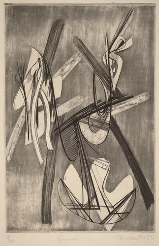 Pavane by Stanley William Hayter, print, 1935