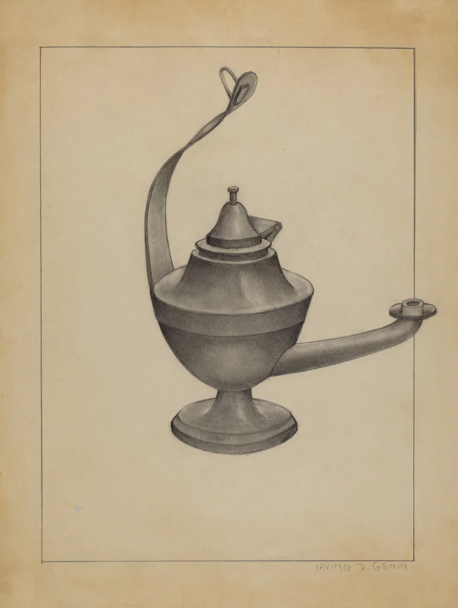 Lamp by Herman Bader, index of american design, 1936