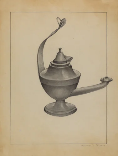 Lamp by Herman Bader, index of american design, 1936