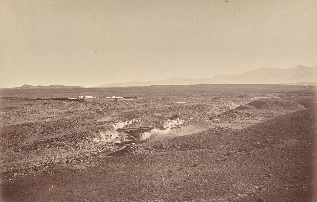 Fort Battye and Plains of Futtiabad by John Burke, photograph, 1878-1880