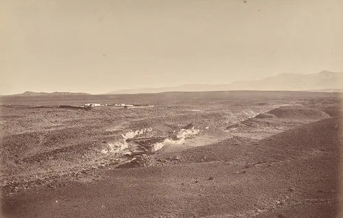 Fort Battye and Plains of Futtiabad by John Burke, photograph, 1878-1880