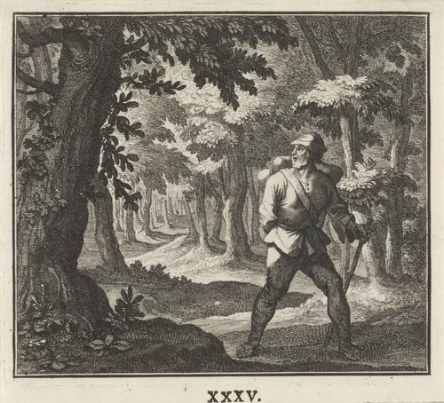 Embleem: bos by Caspar Luyken, print, 1700