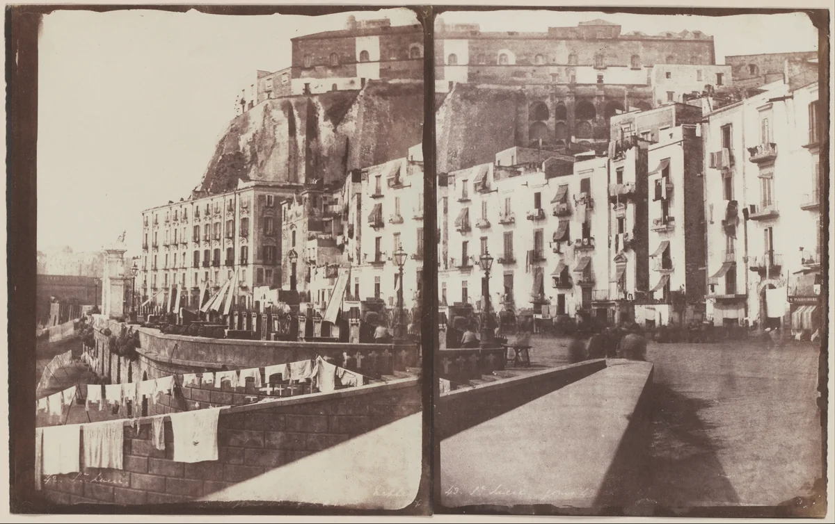 Santa Lucia, Naples by Calvert Richard Jones, photograph, 1845-1846