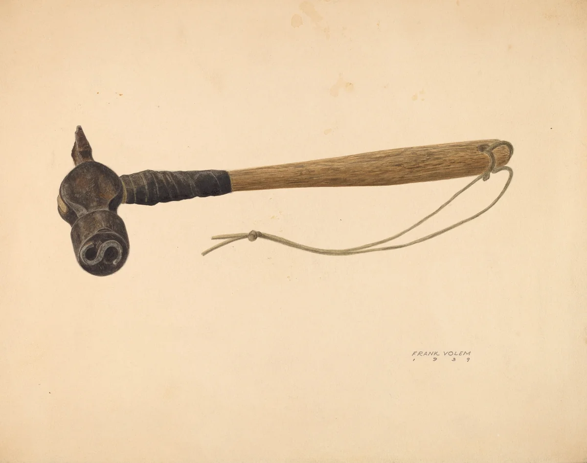 Log Marker by Frank Volem, index of american design, 1939