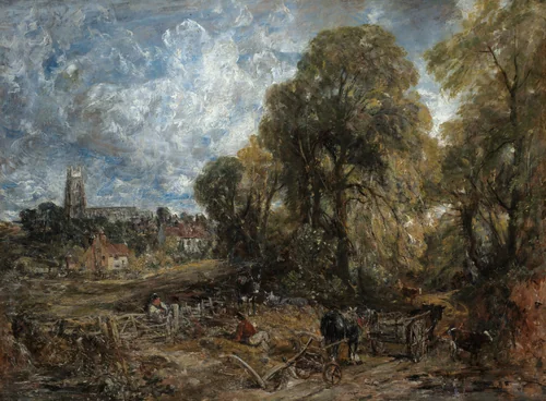 Stoke-by-Nayland by John Constable, painting, 1836