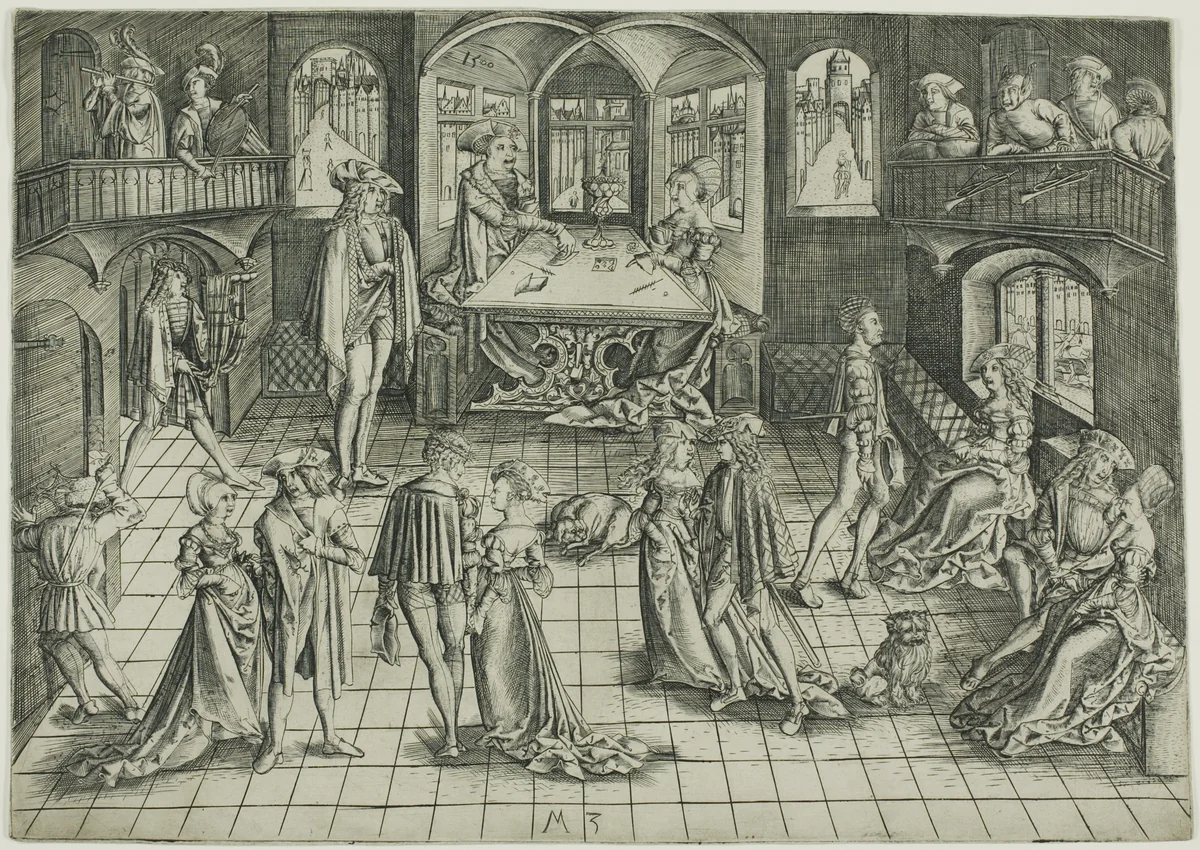 The Ball by Master M.Z., print, 1500