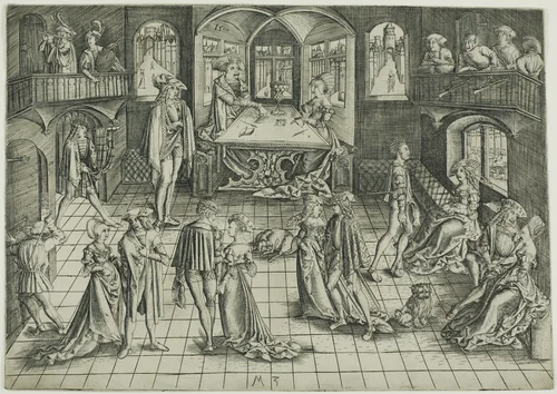 The Ball by Master M.Z., print, 1500