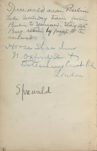 Italian Sketchbook: Notes (page 260) by Maurice Prendergast, book, 1898-1899
