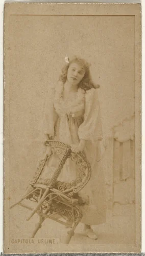 Capitola Urline, from the Actors and Actresses series (N145-8) issued by Duke Sons & Co. to promote Duke Cigarettes by W. Duke, Sons & Co., photograph, 1890-1895