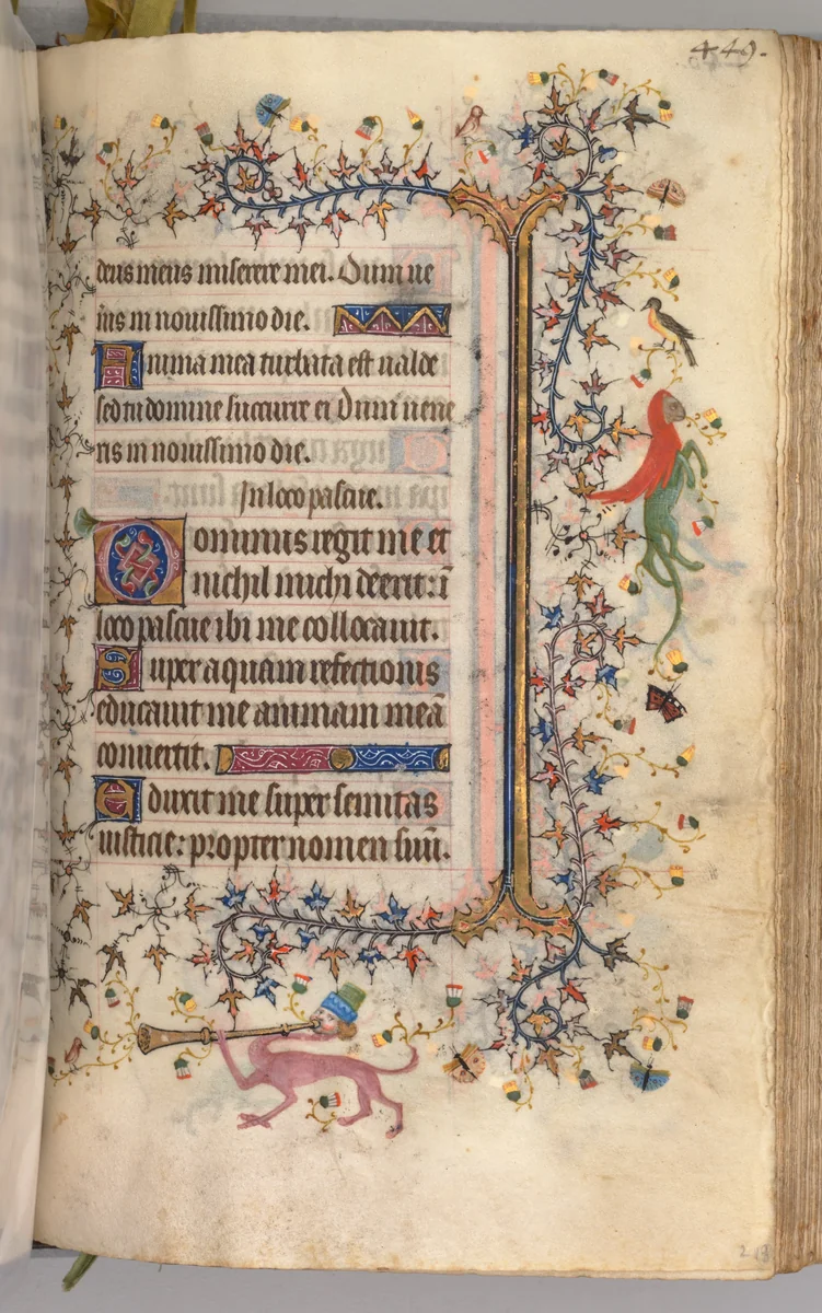 Hours of Charles the Noble, King of Navarre (1361-1425): fol. 219r, Text by Master of the Brussels Initials and Associates, book, 1400-1410