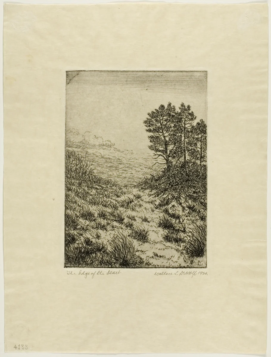 The Edge of the Desert by Wallace DeWolf, print, 1920