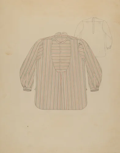 Man's Shirt by Henry De Wolfe, index of american design, 1937
