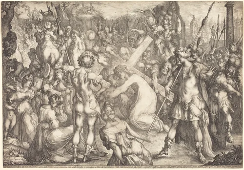 The Road to Calvary by Jacques Bellange, print, 1594-1616