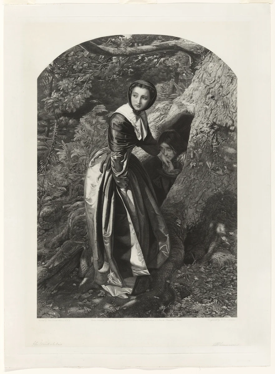 The Proscribed Royalist by William Henry Simmons, print, 1858