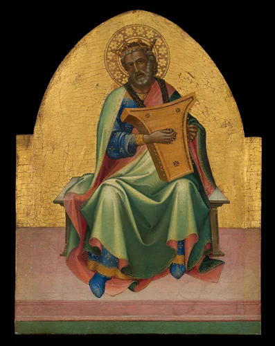 David by Lorenzo Monaco, painting, 1408-1410