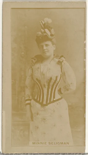 Minnie Seligman, from the Actors and Actresses series (N145-8) issued by Duke Sons & Co. to promote Duke Cigarettes by W. Duke, Sons & Co., photograph, 1890-1895