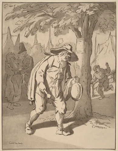 Town Crier by Cornelis Ploos van Amstel, print, 1776-1777