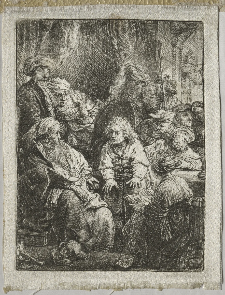 Joseph Telling his Dreams by Rembrandt van Rijn, print, 1638