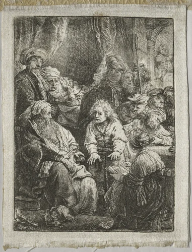 Joseph Telling his Dreams by Rembrandt van Rijn, print, 1638