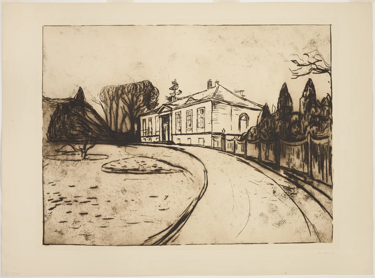 The House by Edvard Munch, print, 1902