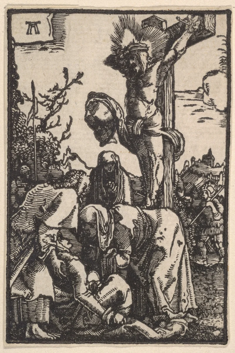 The Crucifixion, from "The Fall and Salvation of Mankind Through the Life and Passion of Christ" by Albrecht Altdorfer, print, 1508-1518