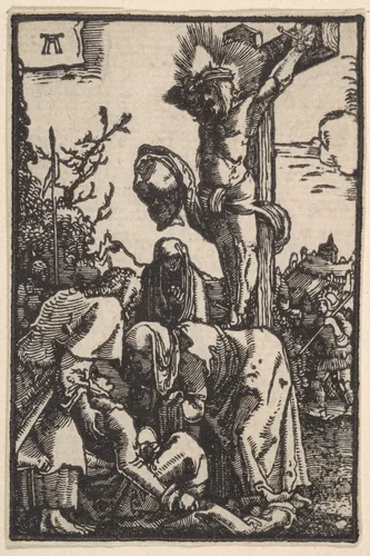 The Crucifixion, from "The Fall and Salvation of Mankind Through the Life and Passion of Christ" by Albrecht Altdorfer, print, 1508-1518