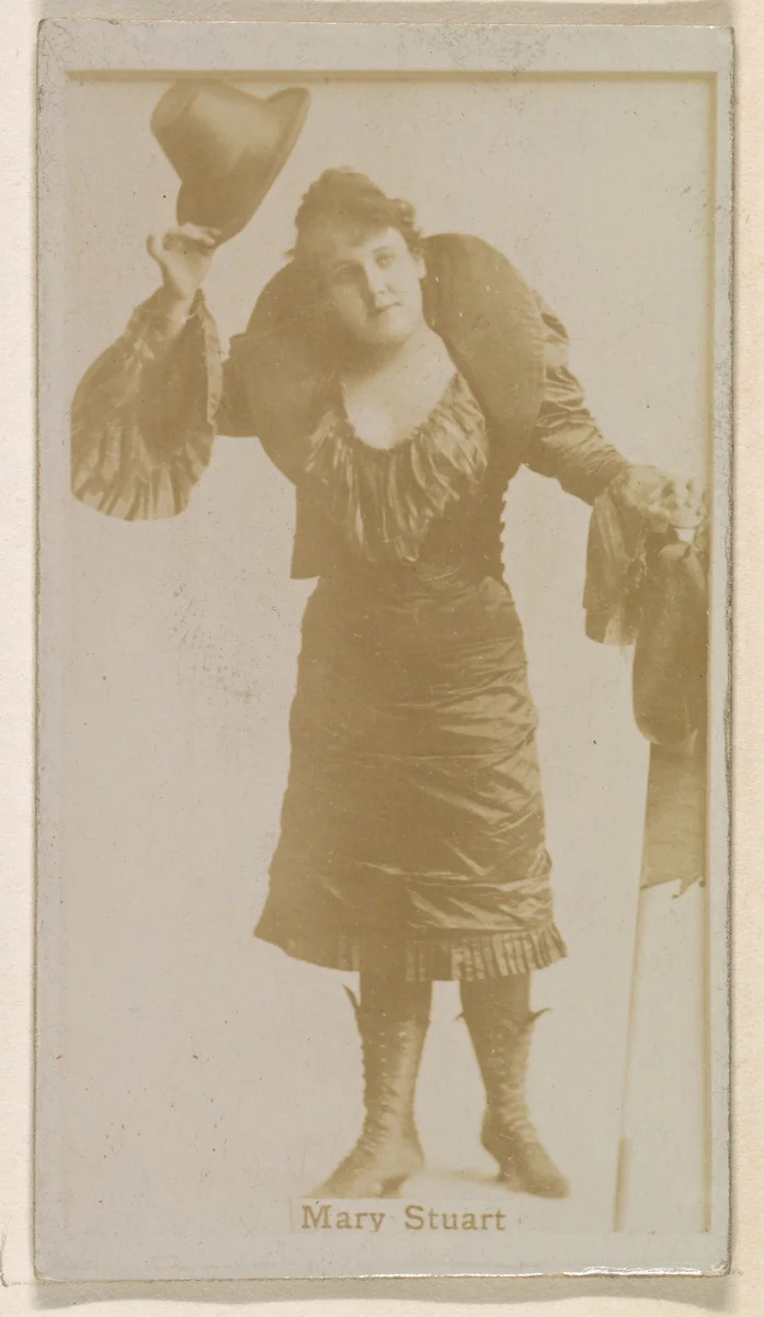 Mary Stuart, from the Actresses series (N245) issued by Kinney Brothers to promote Sweet Caporal Cigarettes by Kinney Brothers Tobacco Company, photograph, 1890