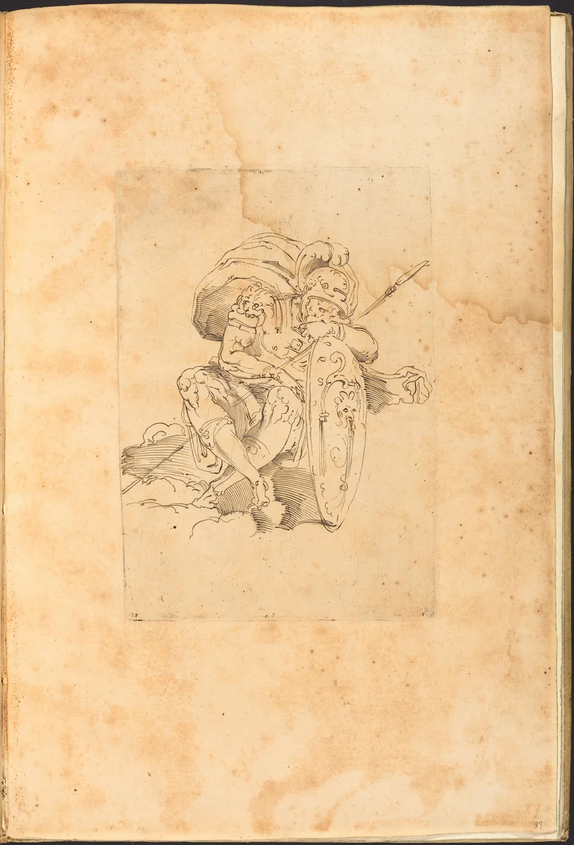 Print from Drawing Book by Luca Ciamberlano, print, 1610-1620