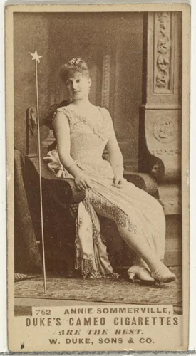 Card Number 762, Annie Sommerville, from the Actors and Actresses series (N145-5) issued by Duke Sons & Co. to promote Cameo Cigarettes by W. Duke, Sons & Co., photograph, 1880-1889
