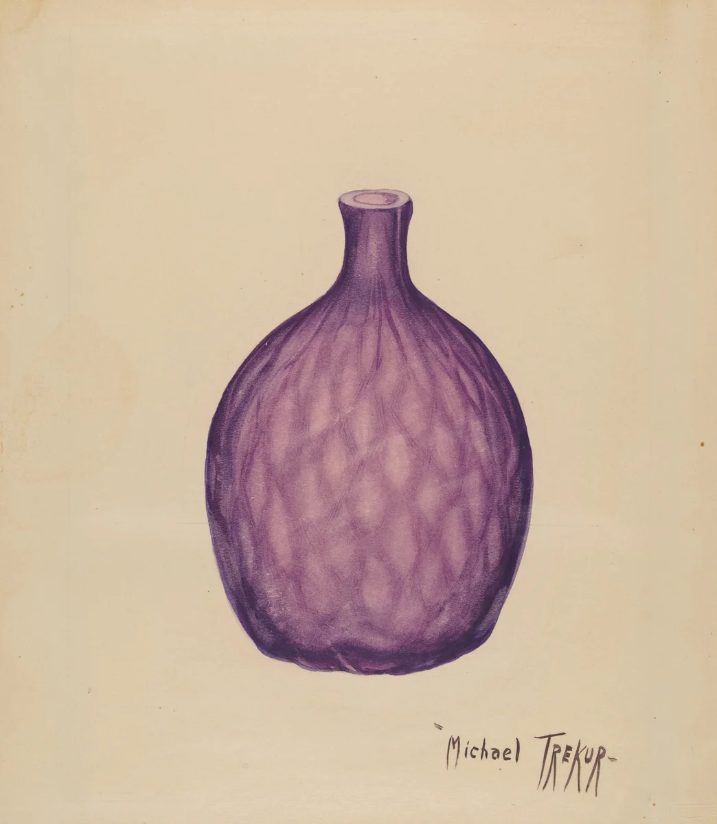 Flask by Michael Trekur, index of american design, 1936