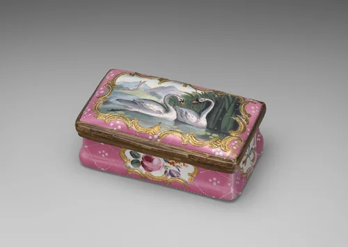 Snuffbox with pair of swans by Wenceslaus Hollar, other, 1760-1775