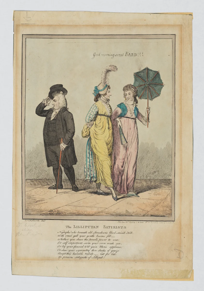 The Lilliputan Satirists by Isaac Cruikshank, print, 1797