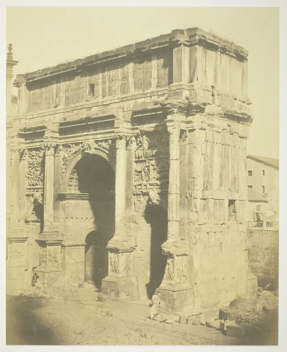 Arch of Septimus Severus by Robert Macpherson, photograph, 1852-1862