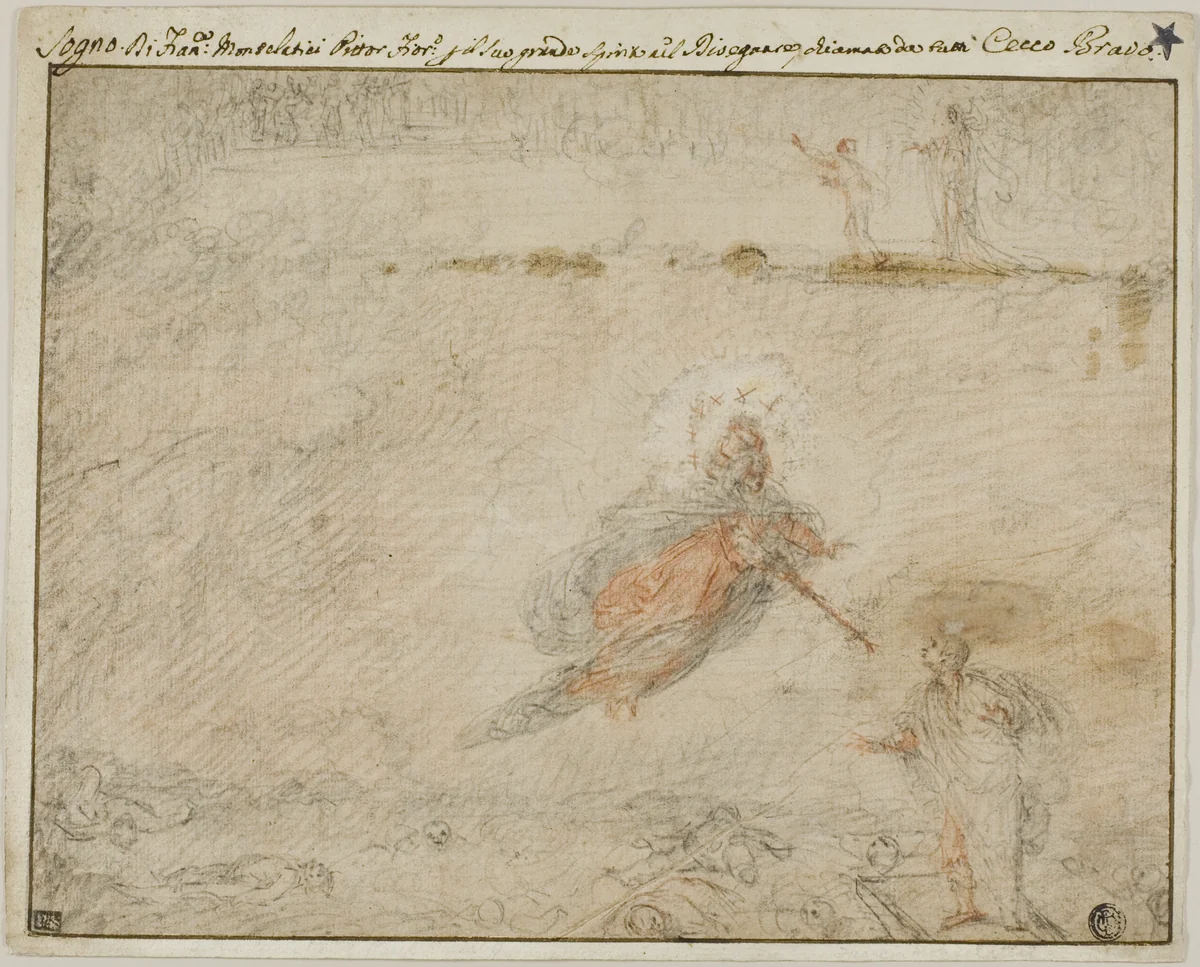 The Dream of Cecco Bravo by Cecco Bravo, drawing, 1627-1661