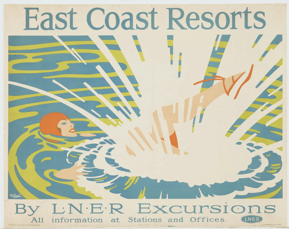 East Coast Resorts by Tom Purvis, design, 1925