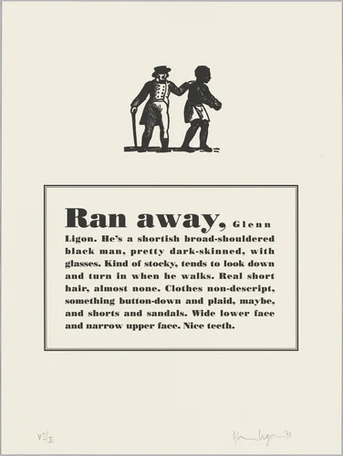 Untitled by Glenn Ligon, portfolio, 1993