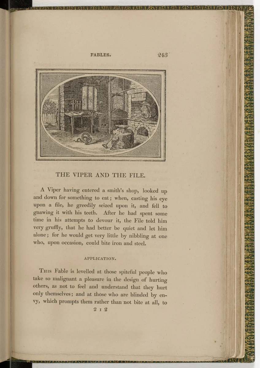 Headpiece (page 243) from The Fables of Aesop by Thomas Bewick, illustrated book, 1818