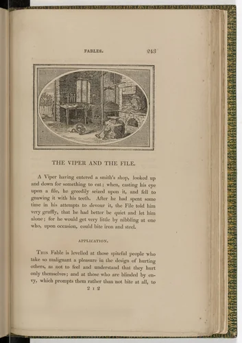 Headpiece (page 243) from The Fables of Aesop by Thomas Bewick, illustrated book, 1818