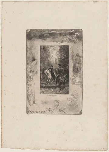 Caramba, Fit-elle! by Félix-Hilaire Buhot, print, 1847-1898