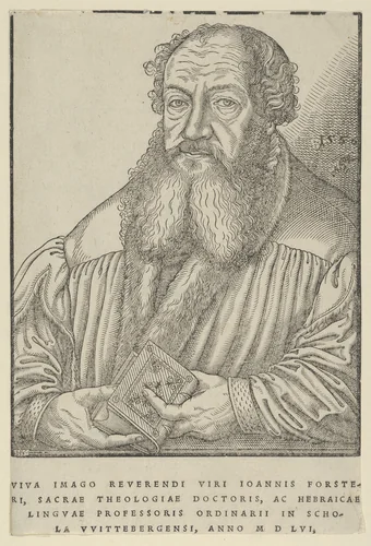 Johann Forster by Lucas Cranach the Younger, print, 1556