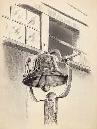 Cast Iron Bell by Aurelia Arbo, index of american design, 1936