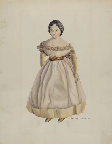 Mechanical Walking Doll by Bertha Semple, index of american design, 1938