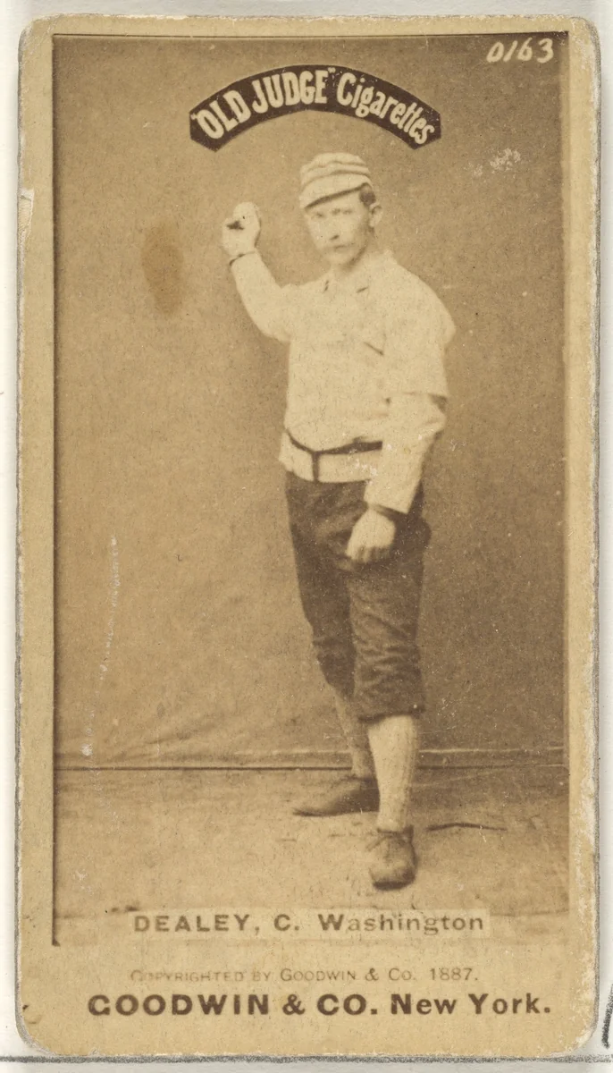 Patrick "Pat" E. Dealy, Catcher, Washington Nationals, from the Old Judge series (N172) for Old Judge Cigarettes by Goodwin & Company, photograph, 1887