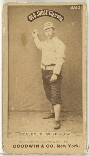 Patrick "Pat" E. Dealy, Catcher, Washington Nationals, from the Old Judge series (N172) for Old Judge Cigarettes by Goodwin & Company, photograph, 1887