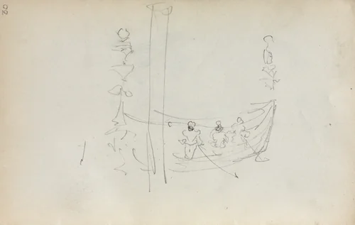 Italian Sketchbook: Venetian Boat (page 30) by Maurice Prendergast, book, 1898-1899