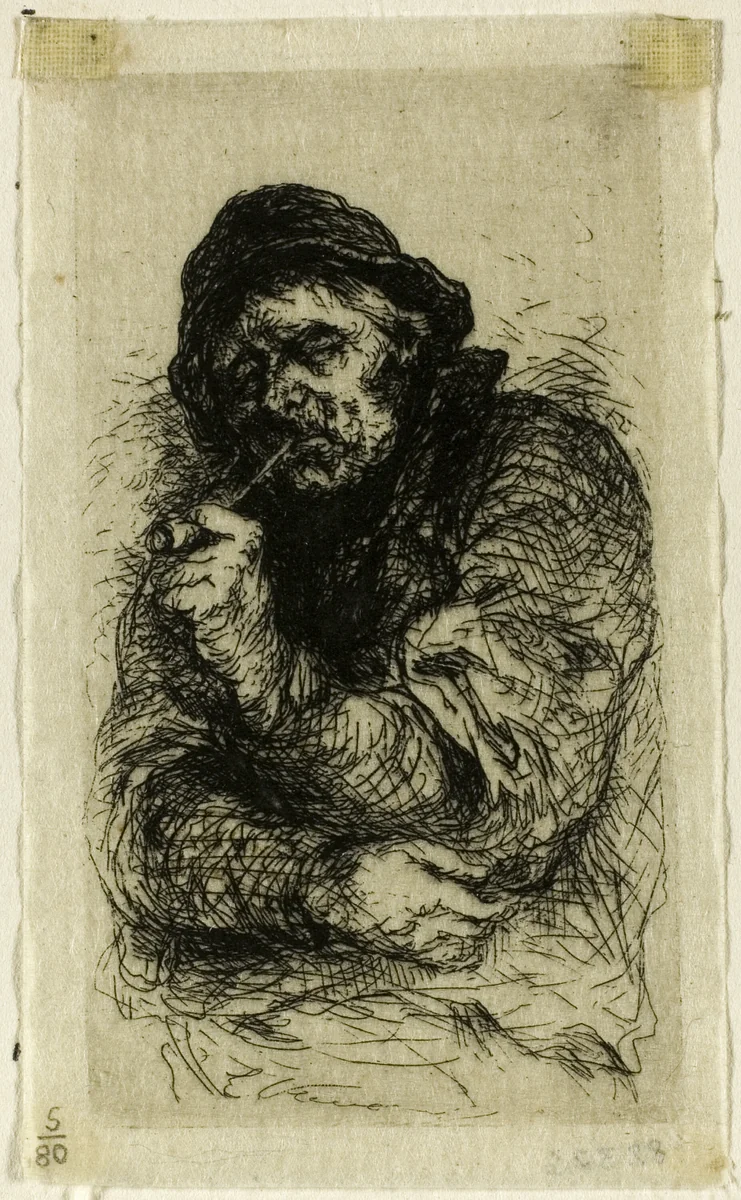 The Old Sailor by Jozef Israëls, print, 1844-1887