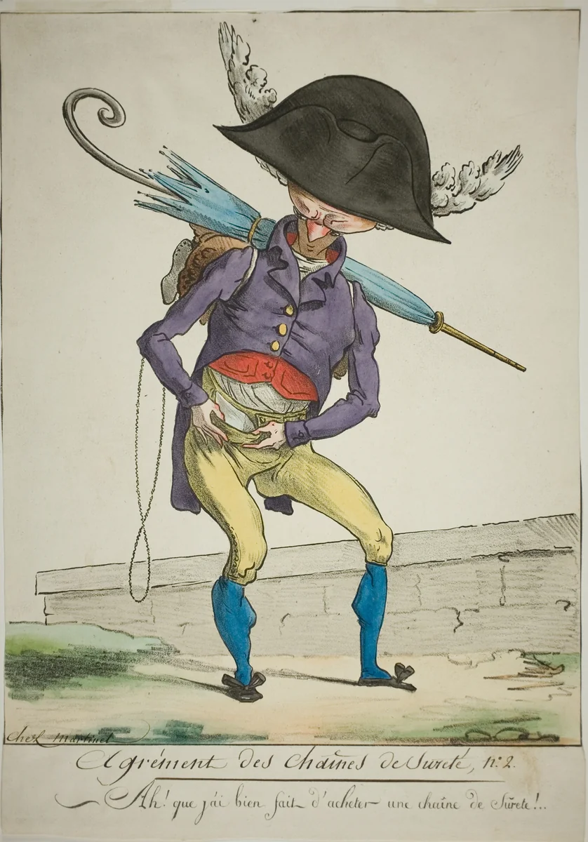 Approval of the Safety-Chain, No. 2 by Pierre Roch Vigneron, print, 1809-1872