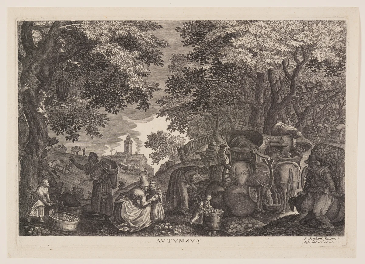 Autumn, from The Four Seasons by Aegidius Sadeler II, print, 1620