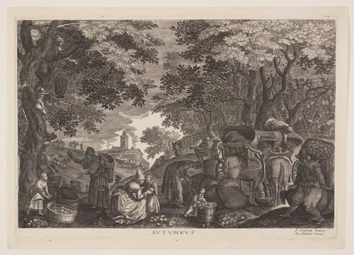 Autumn, from The Four Seasons by Aegidius Sadeler II, print, 1620